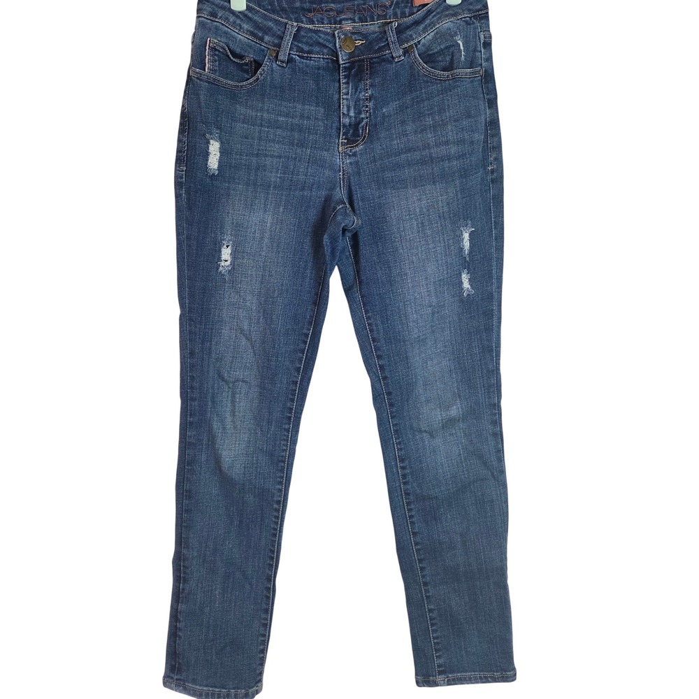 JAG Jeans Girlfriend Jeans Womens Size 4 Medium Wash Distressed Denim